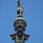 the statue of christopher columbus in barcelona spain